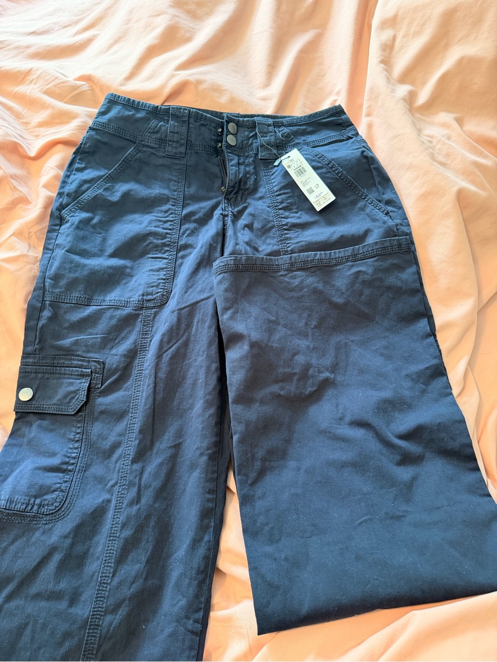 Garage Cleo Navy Cargo Pants - Picture 3 of 8